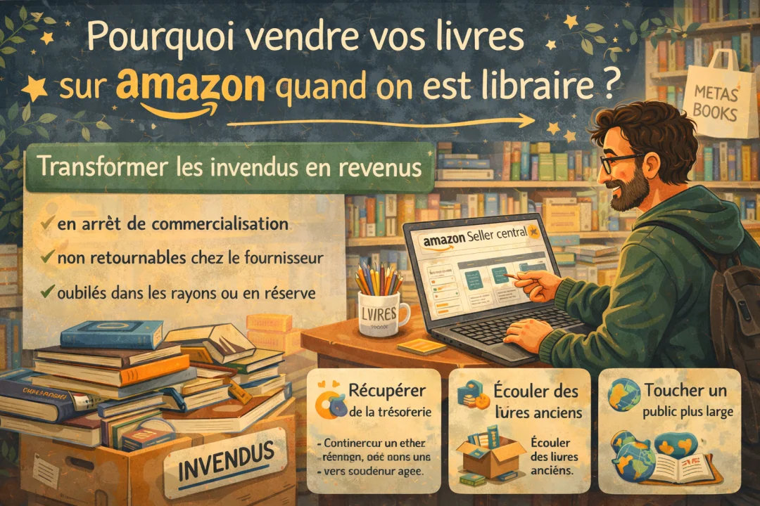Illustration: Vendre sur Amazon en tant que libraire | MetasBooks